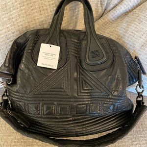 Givenchy medium quilted black leather nightingale